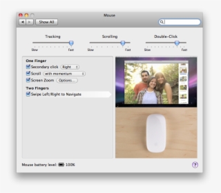 Magicmouseconfig - Trackpad Default Settings Macbook Pro, HD Png Download, Free Download