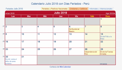 Great Calendario Con Festivos Colombia Calendario Enero - Mexican July Calendar, HD Png Download, Free Download