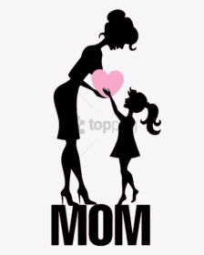 Free Png Mothers Day Daughter Illustration - Mom And Daughter Png, Transparent Png, Free Download