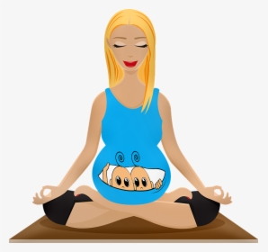 Pregnant Woman Yoga Png - Pregnancy, Transparent Png, Free Download
