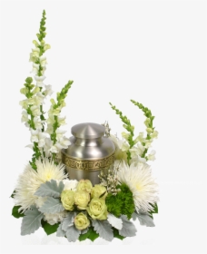 Transparent White Wreath Png - Arreglos Florales Para Urnas De Cenizas, Png Download, Free Download