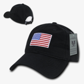 Black Red White & Blue Us American Flag United States - Baseball Cap, HD Png Download, Free Download