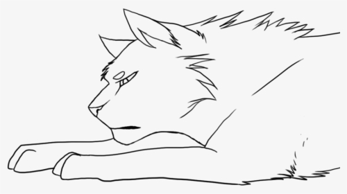 28 Collection Of Drawing Of A Cat Laying Down - Cat Laying Down Drawing, HD Png Download, Free Download