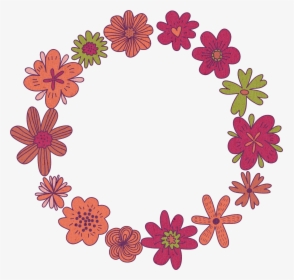 Flower Wreath Drawing - Draw A Flower Crown, HD Png Download, Free Download