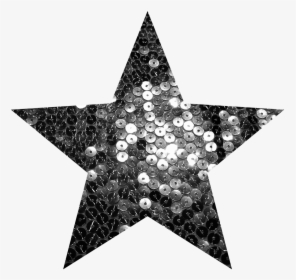 #star #silver #sequins #glittersticker - Gold Star Transparent Background, HD Png Download, Free Download