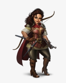 Female Lightfoot Halfling Rogue, HD Png Download, Free Download