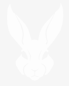 Transparent Bunny Head Png - Black And White Rabbit Png, Png Download, Free Download