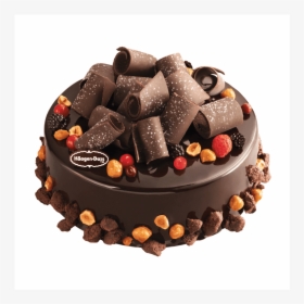 Chocolate Curl Png - Haagen Dazs Cake Chocolate, Transparent Png, Free Download