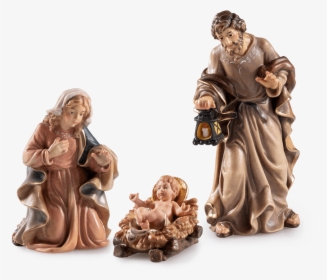 Holy Family, Nativity Figurines Set - Holy Mary Manger Png, Transparent Png, Free Download