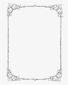 Picture Frame,rectangle,borders And Frames - Border In Line Drawing, HD Png Download, Free Download