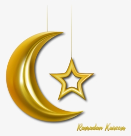 Transparent Ramadan Kareem Png - Eid Mubarak Moon And Star Png, Png Download, Free Download