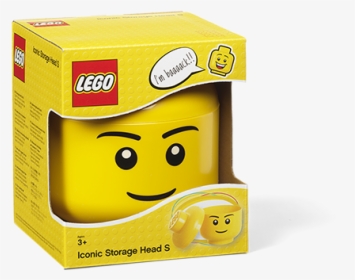Lego Iconic Storage Head Boy S, HD Png Download, Free Download