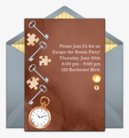 Escape Room Birthday Invitation, HD Png Download, Free Download