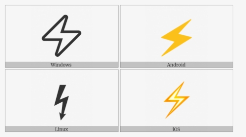 High Voltage Sign On Various Operating Systems - ⚡ Sign, HD Png Download, Free Download