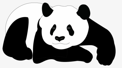 Giant Panda Bear Clip Art - Panda Bear Silhouette, HD Png Download, Free Download