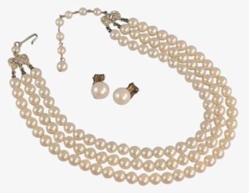 Transparent Pearls Clipart Png - Three Strand Faux Pearl Necklace, Png Download, Free Download