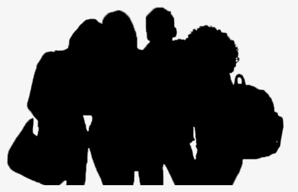 Friends Silhouette - Silhouette, HD Png Download, Free Download