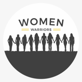 Womenwarriors Logo-01 - Women Holding Hands Silhouette, HD Png Download, Free Download