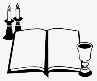 Shabbat Candles Clip Art Download - Shabbat Coloring Pages, HD Png Download, Free Download