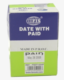 Date With Paid Stamp 4mm - Carton, HD Png Download, Free Download