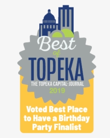 Voted Best Of Topeka Best Place To Have A Birthday - Graphic Design, HD Png Download, Free Download