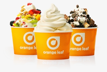 Orange Leaf - Orange Leaf Frozen Yogurt, HD Png Download, Free Download