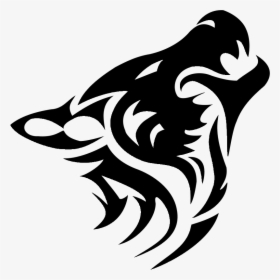 Cool Tribal Howling Dog Tattoo Design - Tribal Tattoos High Quality Png, Transparent Png, Free Download