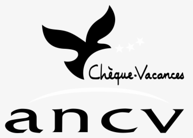 Ancv Cheque Vacances 01 Logo Black And White - Ancv, HD Png Download, Free Download