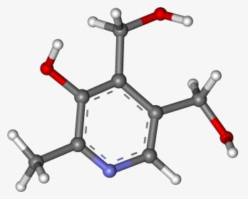 Pyridoxine Ball And Stick - Structure Carbidopa, HD Png Download, Free Download