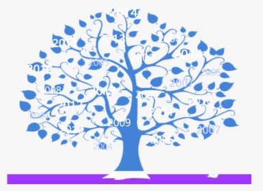 Transparent Stick Family Clipart - Blue Family Tree Design, HD Png Download, Free Download