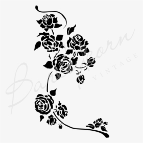 Rose Stencil, HD Png Download, Free Download