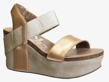 Bushnell In Gold Wedge Sandals"  Class= - Otbt Bushnell Wedge, HD Png Download, Free Download
