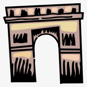 Vector Illustration Of Arc De Triomphe Triumphal Arch, HD Png Download, Free Download