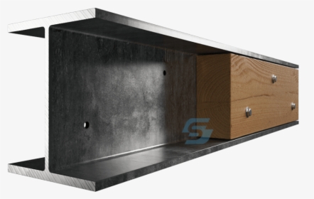 Steel I Beam With Timber, HD Png Download, Free Download