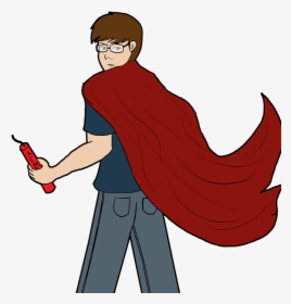 Robes Drawing Cloak Transparent Png Clipart Free Download - Cartoon Hero, Png Download, Free Download