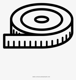 Measuring Tape Coloring Page - Tap E Measure Drawing, HD Png Download, Free Download