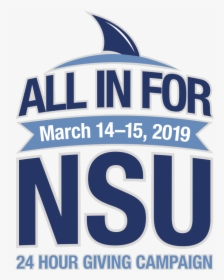 Nsu’s All-in Day Of Giving Starts March 28 - Graphic Design, HD Png Download, Free Download