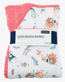 Mermaid Bubbles Luxury Muslin Super Snuggle Blanket - Elephant, HD Png Download, Free Download