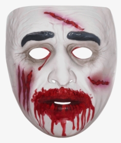 Transparent Bloody Zombie Mask - Mask Blood, HD Png Download, Free Download