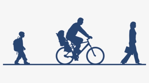 Bicycle Pedestrian, HD Png Download, Free Download