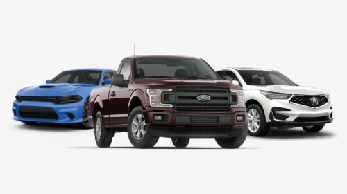 Truck, Car, And Van In A Row - Black Ford, HD Png Download, Free Download