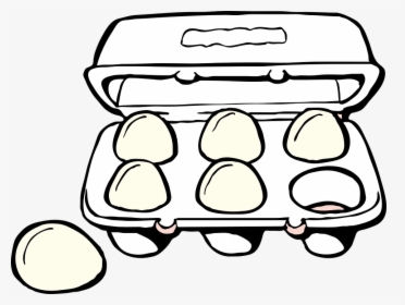 Tray Of Egg Clipart - Egg Carton Clipart, HD Png Download, Free Download