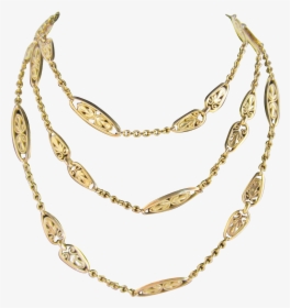 Filigree Link Gold Chain, HD Png Download, Free Download