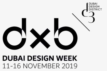 Dxbdw2019 Logo With Date Black 1 - Dubai Design Week 2019, HD Png Download, Free Download