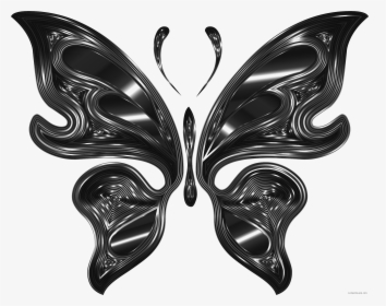 Transparent Butterfly Clipart Png Black And White - Butterfly Drawing Transparent, Png Download, Free Download