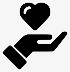 Hand Streched Heart - Hand Money Icon Png, Transparent Png, Free Download