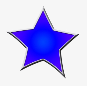 Dark Blue Framed Star - Blue Star Png File, Transparent Png, Free Download