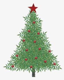 Abstract Christmas Tree Isolated Made Of Various Holly - Christmas Tree, HD Png Download, Free Download