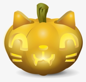 Pumpkin Faces Cat, HD Png Download, Free Download
