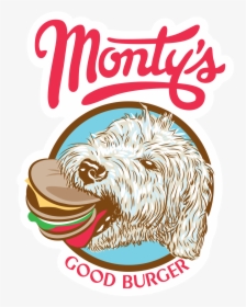 Illustration Of Dog With Hamburger In Mouth - Monty's Good Burger Logo, HD Png Download, Free Download